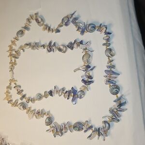 Vintage Stamped Japan Seashell Necklace Unique Collectible